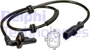 Delphi SS20601 - ABS-anturi onlydrive.pro