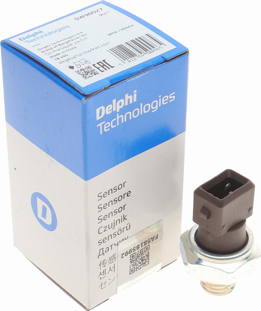 Delphi SW90027 - Sender Unit, oil pressure onlydrive.pro