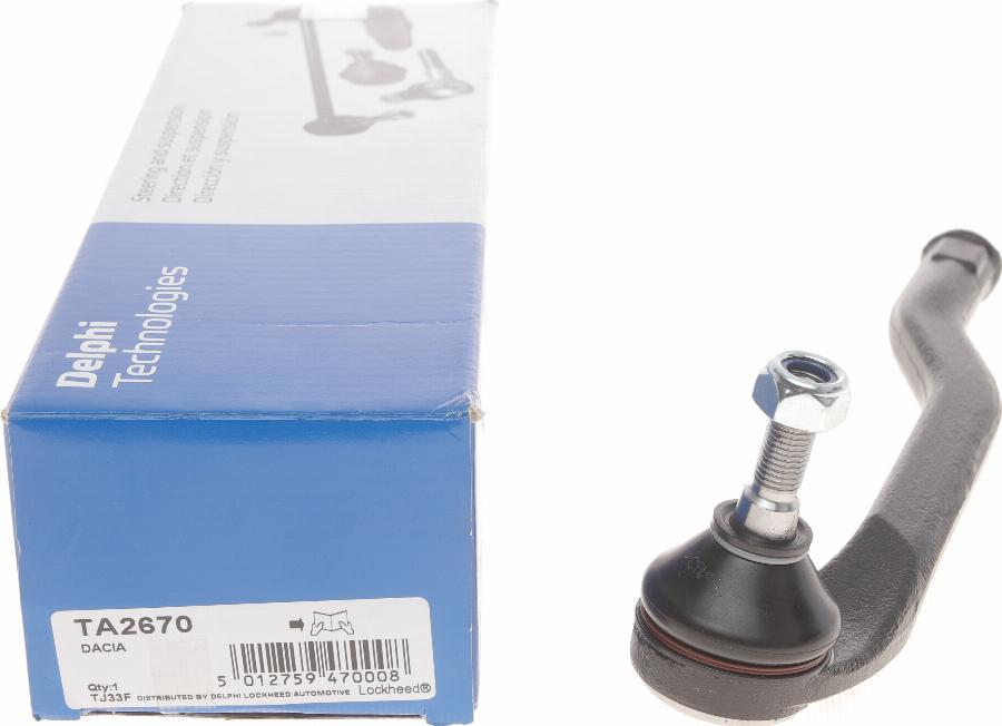 Delphi TA2670 - Tie Rod End onlydrive.pro