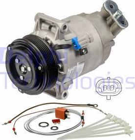 Delphi TSP0155802 - Compressor, air conditioning onlydrive.pro