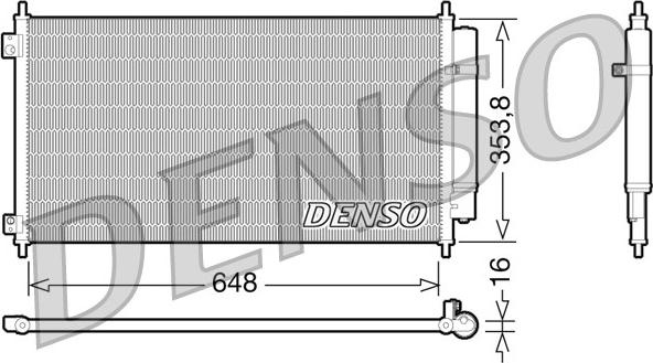 Denso DCN40010 - Kondensators, Gaisa kond. sistēma onlydrive.pro