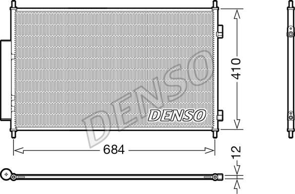 Denso DCN40027 - Kondensators, Gaisa kond. sistēma onlydrive.pro