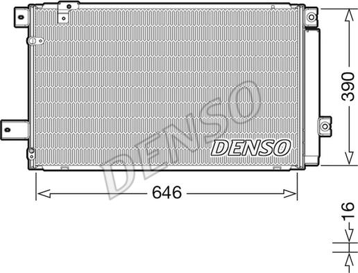 Denso DCN50049 - Condenser, air conditioning onlydrive.pro