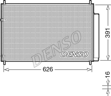 Denso DCN50041 - Condenser, air conditioning onlydrive.pro