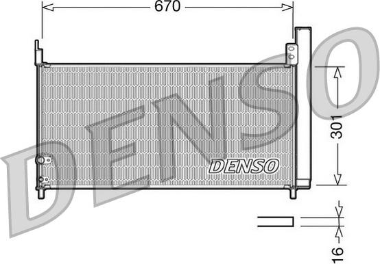 Denso DCN50037 - Kondensatorius, oro kondicionierius onlydrive.pro