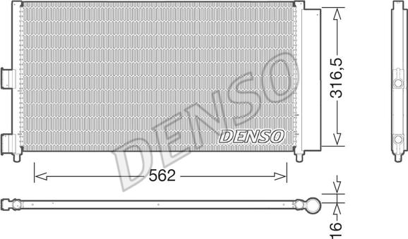 Denso DCN09072 - Kondensaator,kliimaseade onlydrive.pro