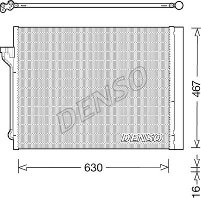 Denso DCN05029 - Kondensators, Gaisa kond. sistēma onlydrive.pro