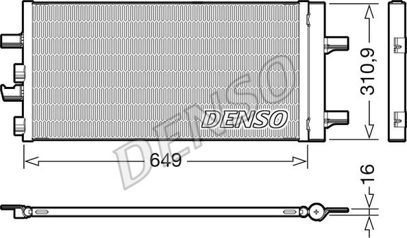 Denso DCN05104 - Kondensatorius, oro kondicionierius onlydrive.pro