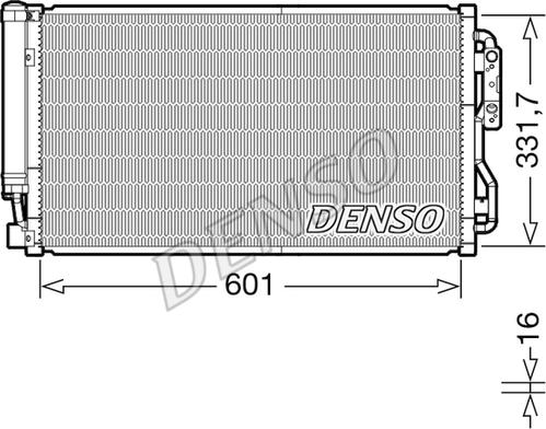 Denso DCN05105 - Condenser, air conditioning onlydrive.pro