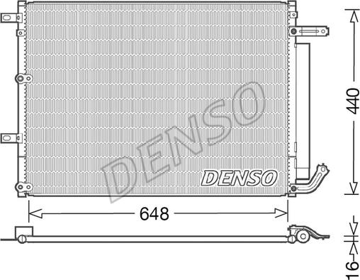 Denso DCN06018 - Condenser, air conditioning onlydrive.pro