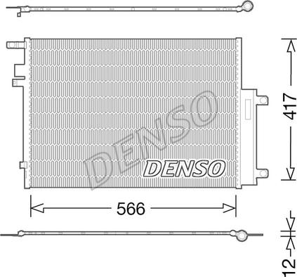 Denso DCN06017 - Condenser, air conditioning onlydrive.pro