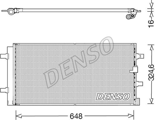 Denso DCN02044 - Конденсатор кондиционера onlydrive.pro