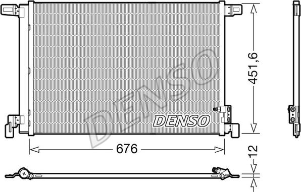 Denso DCN02008 - Kondensators, Gaisa kond. sistēma onlydrive.pro