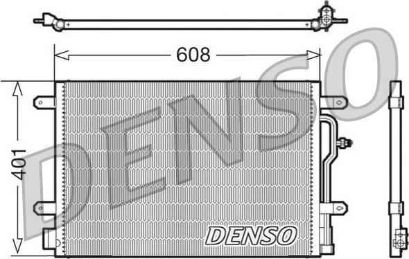 Denso DCN02011 - Конденсатор кондиционера onlydrive.pro