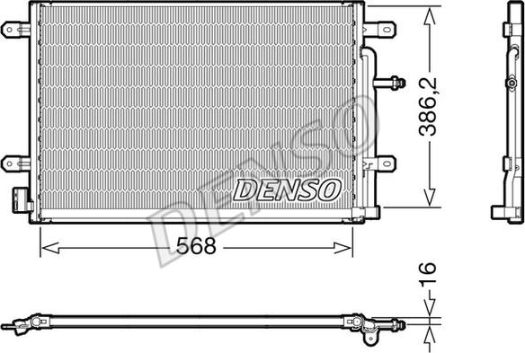 Denso DCN02038 - Kondensatorius, oro kondicionierius onlydrive.pro