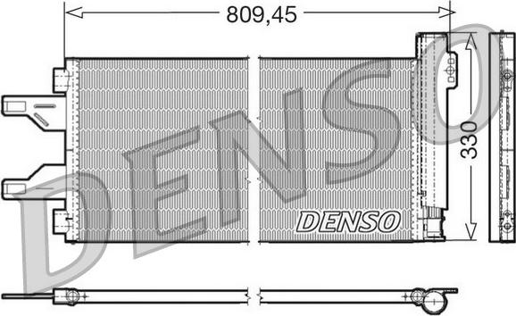 Denso DCN07050 - Конденсатор кондиционера onlydrive.pro