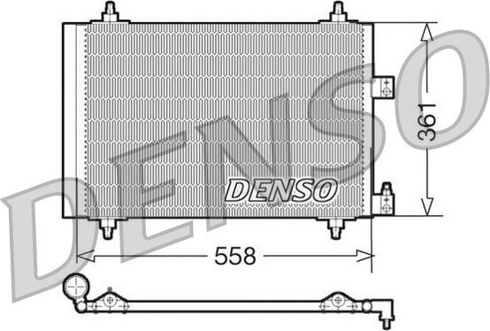 Denso DCN07005 - Condenser, air conditioning onlydrive.pro