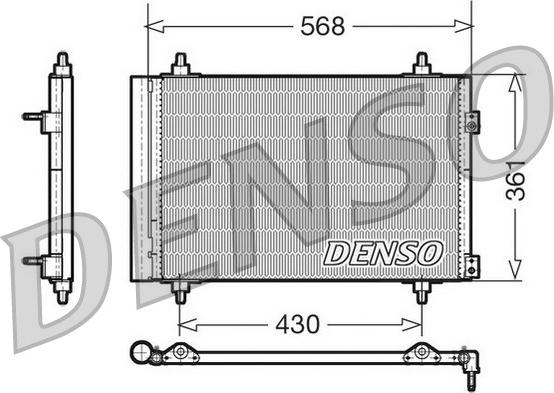 Denso DCN07008 - Condenser, air conditioning onlydrive.pro