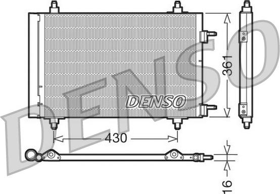 Denso DCN07019 - Condenser, air conditioning onlydrive.pro