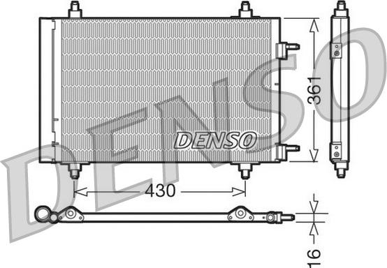 Denso DCN07019 - Конденсатор кондиционера onlydrive.pro