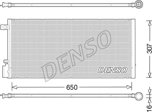 Denso DCN15005 - Condenser, air conditioning onlydrive.pro