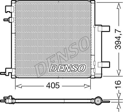 Denso DCN15006 - Condenser, air conditioning onlydrive.pro
