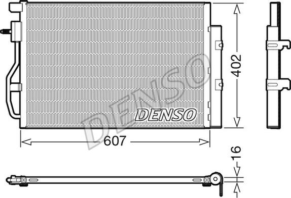 Denso DCN15008 - Condenser, air conditioning onlydrive.pro