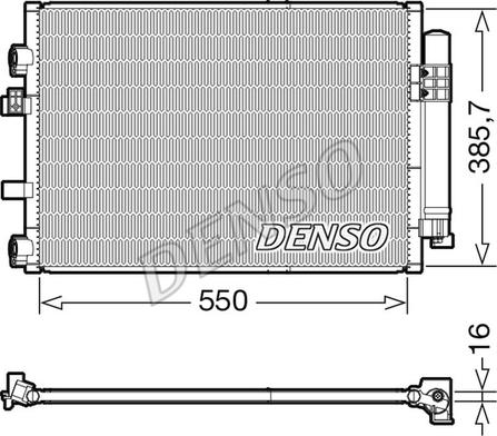 Denso DCN10044 - Condenser, air conditioning onlydrive.pro