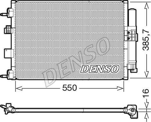 Denso DCN10046 - Kondensatorius, oro kondicionierius onlydrive.pro