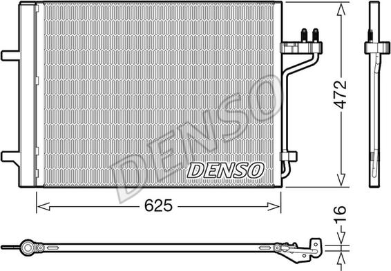 Denso DCN10047 - Lauhdutin, ilmastointilaite onlydrive.pro