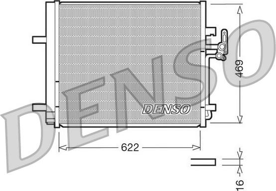 Denso DCN10016 - Condenser, air conditioning onlydrive.pro