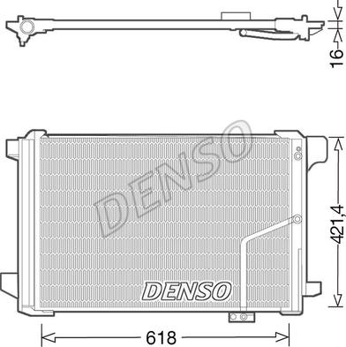 Denso DCN17035 - Kondensators, Gaisa kond. sistēma onlydrive.pro