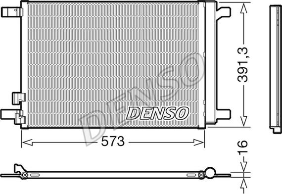 Denso DCN32066 - Конденсатор кондиционера onlydrive.pro