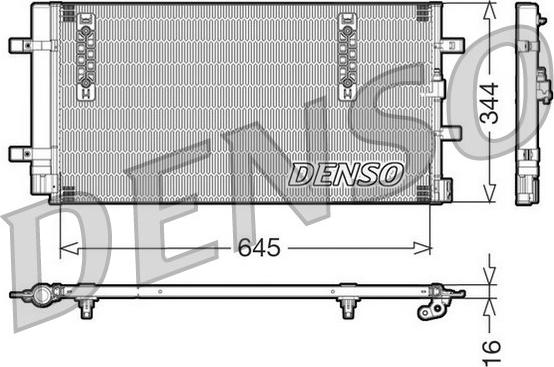 Denso DCN32060 - Condenser, air conditioning onlydrive.pro