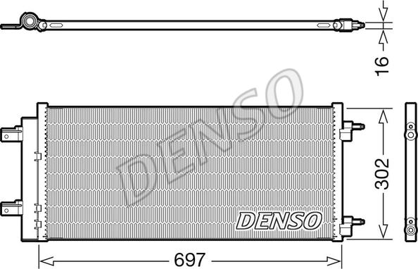 Denso DCN20044 - Condenser, air conditioning onlydrive.pro