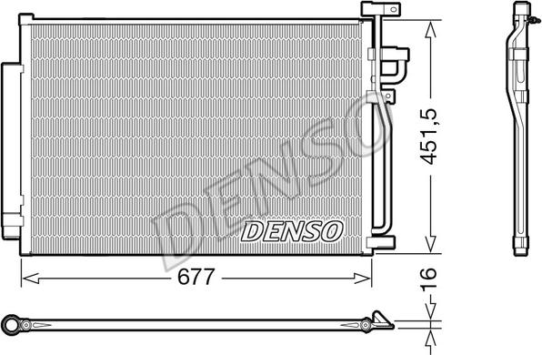 Denso DCN20040 - Condenser, air conditioning onlydrive.pro