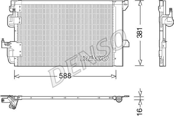 Denso DCN20007 - Condenser, air conditioning onlydrive.pro