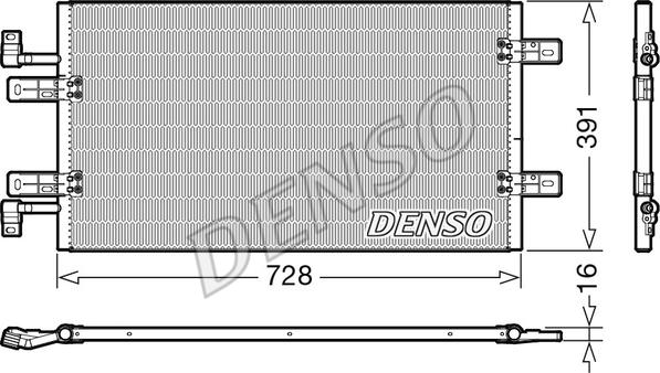 Denso DCN20019 - Kondensatorius, oro kondicionierius onlydrive.pro