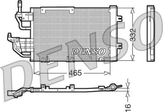 Denso DCN20013 - Condenser, air conditioning onlydrive.pro