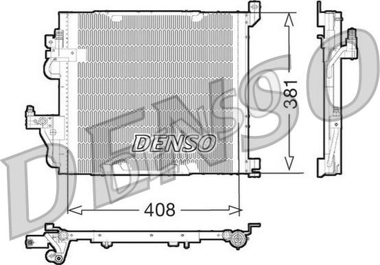 Denso DCN20012 - Condenser, air conditioning onlydrive.pro