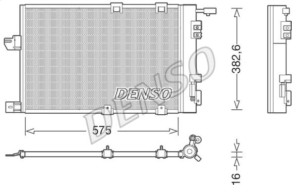 Denso DCN20038 - Condenser, air conditioning onlydrive.pro