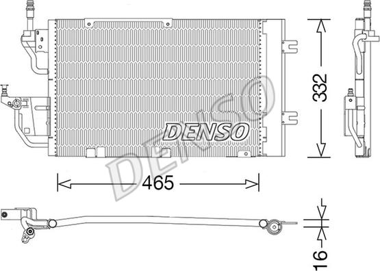 Denso DCN20037 - Condenser, air conditioning onlydrive.pro