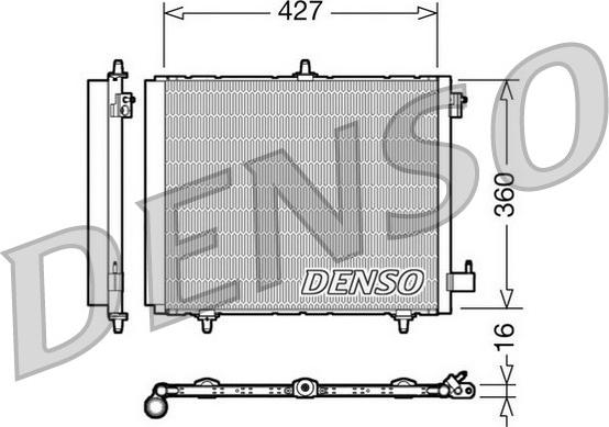 Denso DCN21009 - Condenser, air conditioning onlydrive.pro