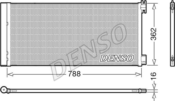 Denso DCN23042 - Lauhdutin, ilmastointilaite onlydrive.pro