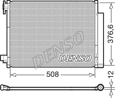 Denso DCN23052 - Condenser, air conditioning onlydrive.pro