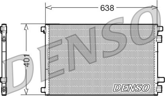 Denso DCN23012 - Lauhdutin, ilmastointilaite onlydrive.pro