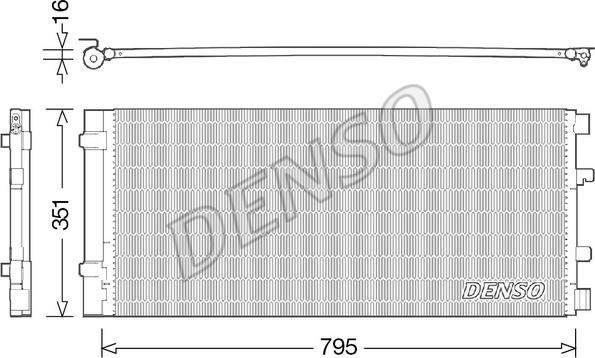 Denso DCN23037 - Lauhdutin, ilmastointilaite onlydrive.pro