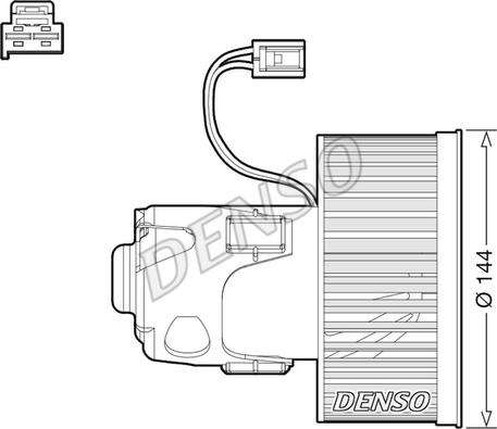 Denso DEA05008 - Вентилятор салона onlydrive.pro