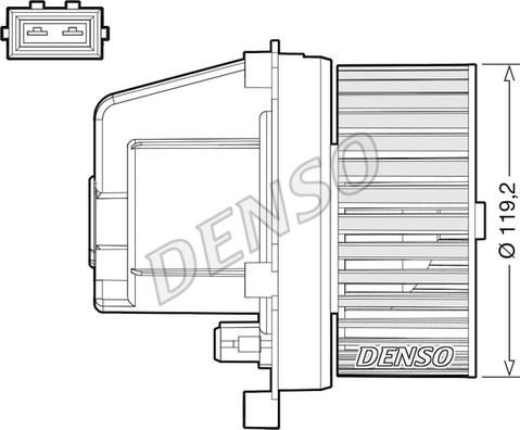 Denso DEA33003 - Vidaus pūtiklis onlydrive.pro