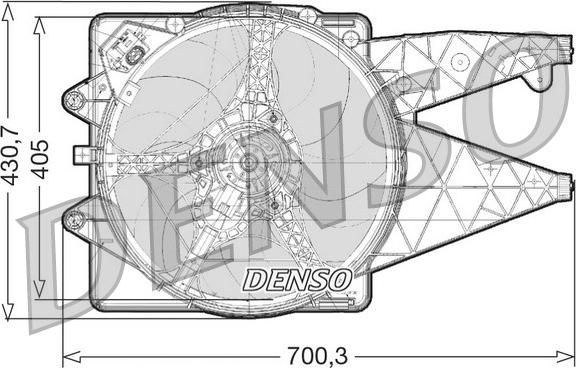 Denso DER01020 - Вентилятор, охлаждение двигателя onlydrive.pro